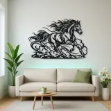 Galloping Dust Flow Metal Wall Art | Equestrian Wall Decor