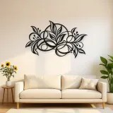 Botanical Abstract Fusion Metal Wall Art | Modern Abstract Metal Decor