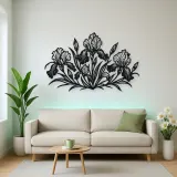 Iris Garden Metal Wall Art | Botanical Metal Wall Decor