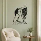 Arched Back Pose Metal Wall Art | Movement Silhouette Decor - lifestyle view 2