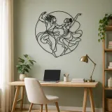 African Dance Rhythm Metal Wall Art | Dance Silhouette Wall Decor - lifestyle view 4