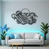 Jellyfish Drift Metal Wall Art | Coastal and Nautical Wall Decor