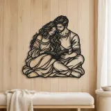 Reading Together Metal Wall Art | Cozy Home Metal Decor - lifestyle view 5