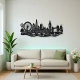 London Skyline Flow Metal Wall Art | Travel and City Wall Decor