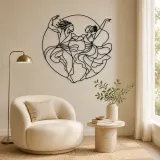 African Dance Rhythm Metal Wall Art | Dance Silhouette Wall Decor - lifestyle view 5