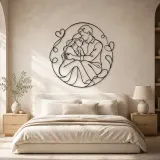 Quiet Moment Couple Metal Wall Art | Romantic Couple Decor - lifestyle view 2