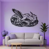 Seagull Wave Flight Metal Wall Art | Coastal and Nautical Wall Decor