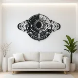 Eclipse Harmony Metal Wall Art | Celestial Boho Wall Decor