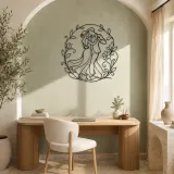 Garden Dance Pair Metal Wall Art | Romantic Couple Decor - lifestyle view 4
