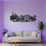 Sydney Harbour Flow Metal Wall Art | Travel and City Wall Decor