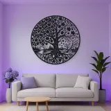 Maple Tree Seasons Metal Wall Art | Botanical Metal Wall Decor