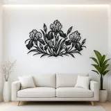 Iris Garden Metal Wall Art | Botanical Metal Wall Decor