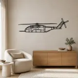 CH-53K King Stallion Helicopter Silhouette Metal Wall Art, Home Decor, Birthday Gift, Aircraft Silhouette - lifestyle view 5