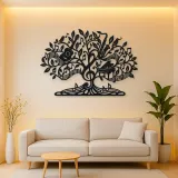 Music Note Tree Metal Wall Art | Music Room Wall Decor