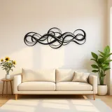 Endless Motion Panorama Metal Wall Art | Modern Abstract Metal Decor