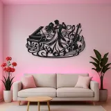 Dancing Couple Music Metal Wall Art | Romantic Couple Decor