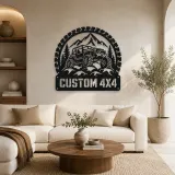 Personalized 4x4 Rock Crawler Metal Wall Art - lifestyle view 2