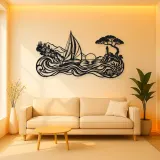 Mediterranean Sail Metal Wall Art | Coastal and Nautical Wall Decor