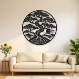 Bonsai Balance Metal Wall Art | Botanical Metal Wall Decor