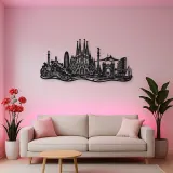 Barcelona Architecture Metal Wall Art | Travel and City Wall Decor