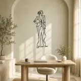 Timeless Couture Model Metal Wall Art | Fashion Figure Wall Decor - lifestyle view 4