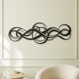 Endless Motion Panorama Metal Wall Art | Modern Abstract Metal Decor - lifestyle view 2