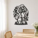 Poodle Elegant Pose Metal Wall Art | Pet Lover Silhouette Decor - lifestyle view 4