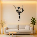 Dancer Pose Metal Wall Art | Movement Silhouette Decor