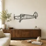 Silhouette de avión 24R Argus III UC61K en metal, decoración mural de aviación, decoración de piloto