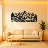 Mountain Road Journey Metal Wall Art | Travel and City Wall Decor