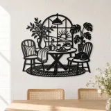 Breakfast Table Moment Metal Wall Art | Cozy Home Metal Decor - lifestyle view 4