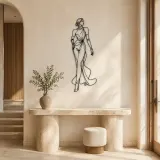 Long Glove Model Metal Wall Art | Fashion Figure Wall Decor - lifestyle view 3