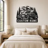 Personalized Mountain Rescue Ambulance Metal Wall Art - lifestyle view 2