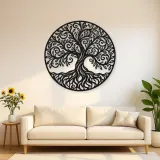 Spiral Branch Tree Metal Wall Art | Botanical Metal Wall Decor