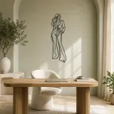 Tailored Suit Woman Metal Wall Art | Fashion Figure Wall Decor - lifestyle view 4