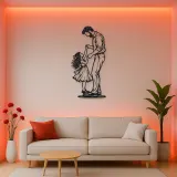 Father Daughter Dance Metal Wall Art | Family Silhouette Decor