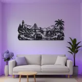 Van Life Coast Metal Wall Art | Travel and City Wall Decor