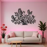 Birds Rising from Tree Metal Wall Art | Wildlife Silhouette Decor