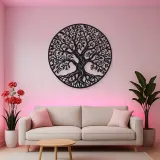 Blooming Spring Tree Metal Wall Art | Botanical Metal Wall Decor