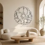Sun Salutation Flow Metal Wall Art | Yoga and Meditation Wall Decor - lifestyle view 3