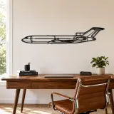 727 Airplane Silhouette Metal Wall Art, Metal Aircraft Silhouette, Aviation Wall Decor, Aviator Decor - lifestyle view 4
