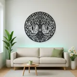 Seven Chakra Tree Metal Wall Art | Botanical Metal Wall Decor