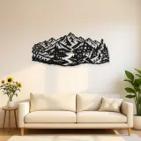 Four Seasons Peaks Metal Wall Art | Modern Abstract Metal Decor