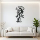 Under One Umbrella Metal Wall Art | Romantic Couple Decor