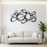 Organic Pebble Rhythm Metal Wall Art | Modern Abstract Metal Decor