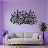 Wildflower Meadow Metal Wall Art | Botanical Metal Wall Decor