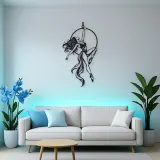 Aerial Hoop Muse Metal Wall Art | Movement Silhouette Decor