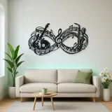 Infinite Melody Loop Metal Wall Art | Music Room Wall Decor
