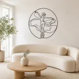Ballet Fifth Position Metal Wall Art | Dance Silhouette Wall Decor - lifestyle view 3