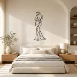Soft Twist Model Metal Wall Art | Fashion Figure Wall Decor - lifestyle view 2